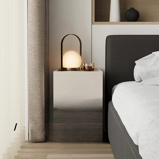 European Black Nightstand Table Modern Simple Drawers Bedroom Nightstand Table Nordic White Mesitas De Noche Home Furniture